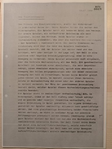 Das Tischtennisspiel historisch Das Tischtennisspiel historisch