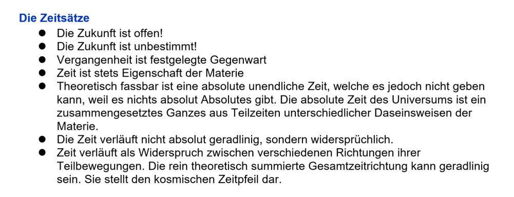 Die Zeitsätze Die Zeitsätze